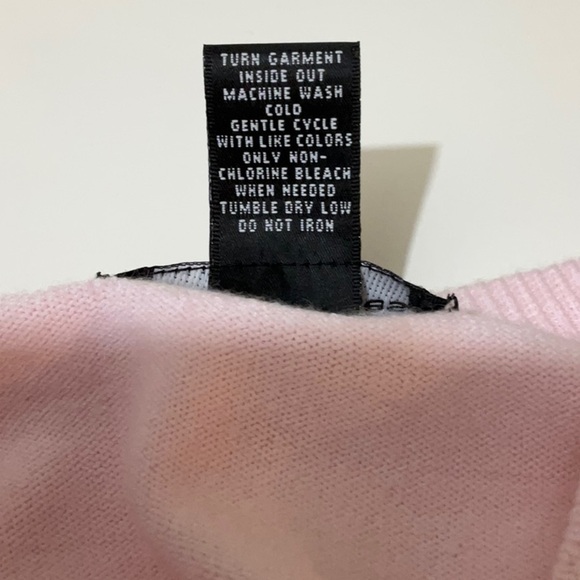 Vintage Goodclothes Petite Cardigan Sweater Baby Pink Size PM Round Neck Button - Picture 2 of 7